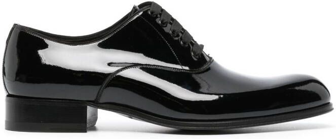 TOM FORD Lakleren Oxford schoenen Zwart