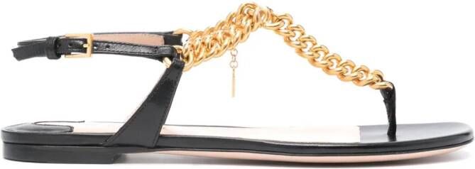 TOM FORD Sandalen met kettingbandje Zwart