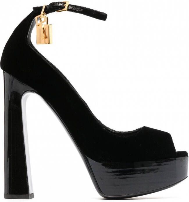 TOM FORD Sandalen met plateauzool Zwart