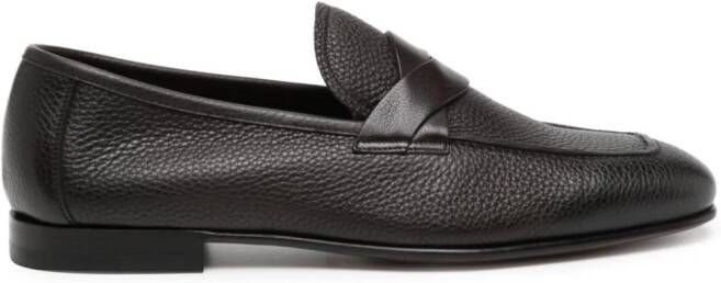 TOM FORD Sean leren loafers Bruin