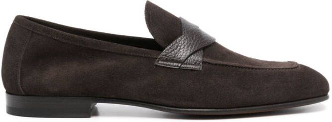 TOM FORD Sean suède loafers Bruin