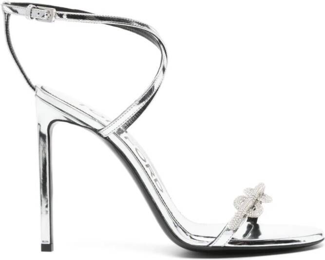 TOM FORD Stiletto sandalen met bandjes Zilver