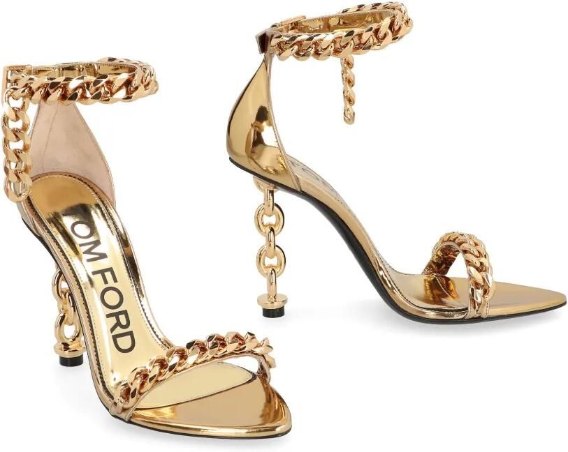 TOM FORD 100 mm sandalen met metallic effect Goud - Foto 2