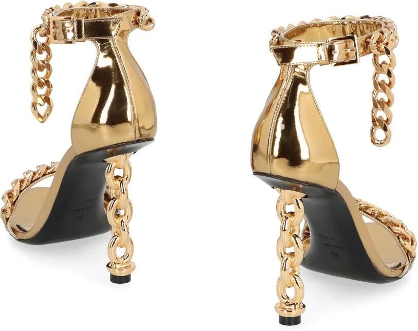 TOM FORD 100 mm sandalen met metallic effect Goud - Foto 3