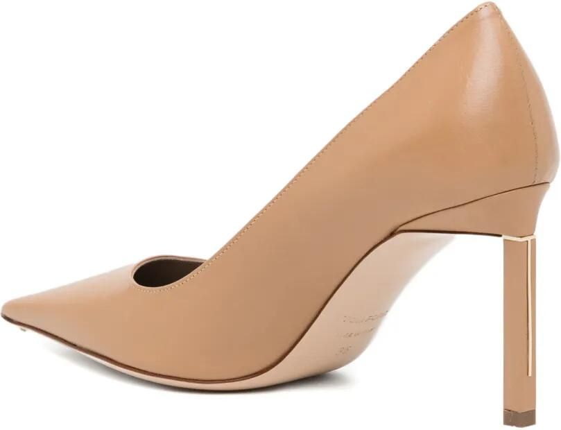 TOM FORD 105 mm pumps met bewerkte hak en puntige neus Beige - Foto 2