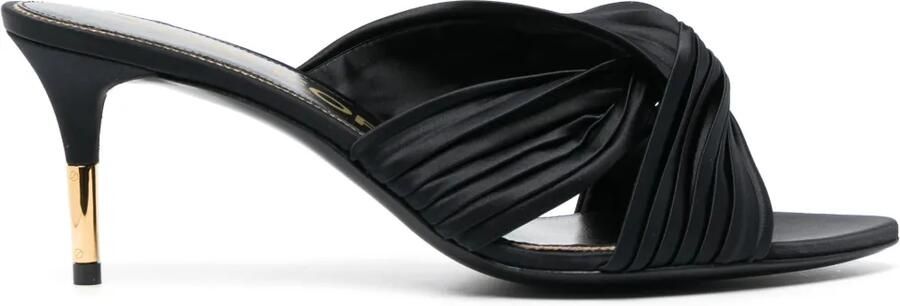 TOM FORD 75 mm sandalen met plooien en geknoopt detail Blauw