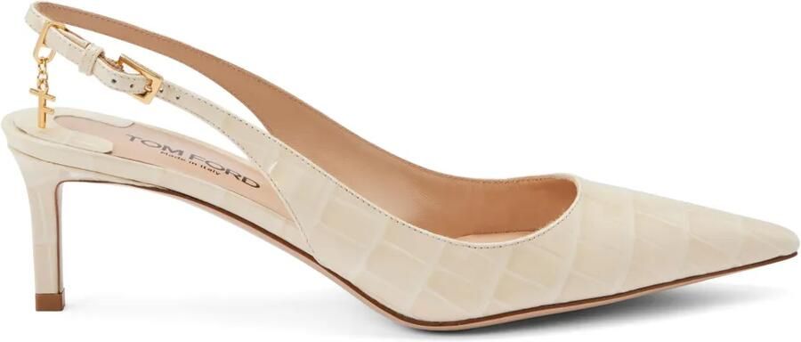 TOM FORD Angelina 55 mm slingback pumps Beige
