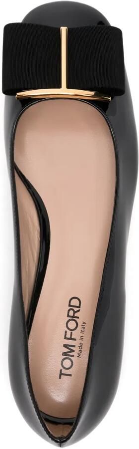 TOM FORD Audrey 20 mm gelakte ballerina's Zwart - Foto 4