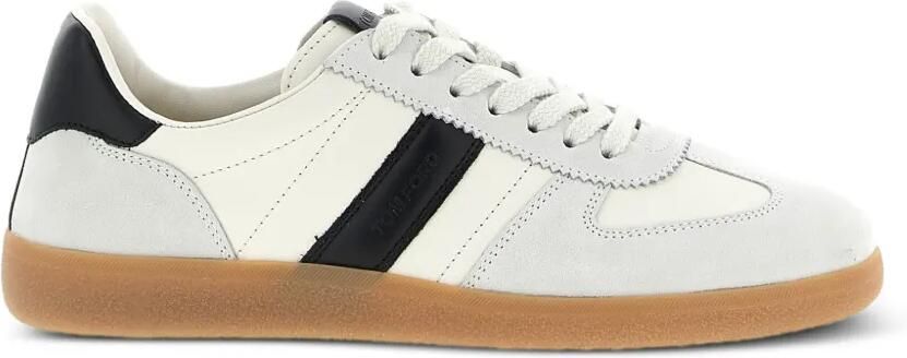 TOM FORD bicolour panelled sneakers Wit