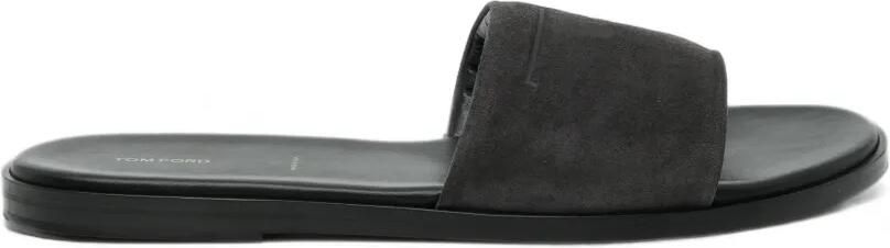 TOM FORD Boston leren sandalen Grijs