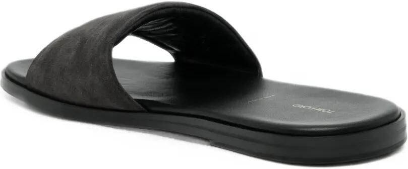 TOM FORD Boston leren sandalen Grijs - Foto 3