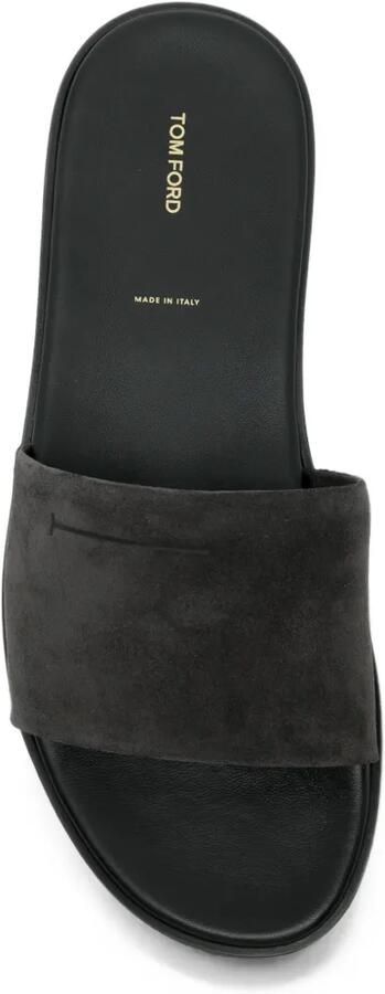 TOM FORD Boston leren sandalen Grijs - Foto 2
