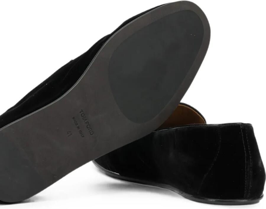 TOM FORD Fluwelen loafers Zwart - Foto 2