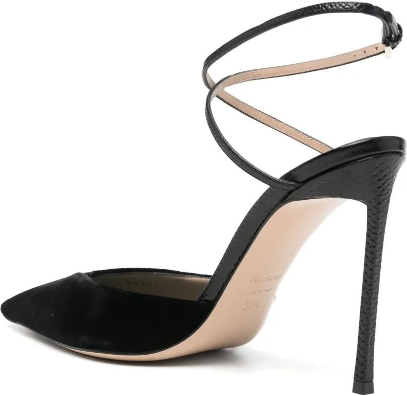 TOM FORD Fluwelen wikkelpumps Zwart - Foto 2