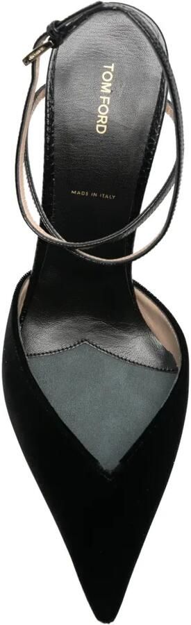 TOM FORD Fluwelen wikkelpumps Zwart - Foto 4