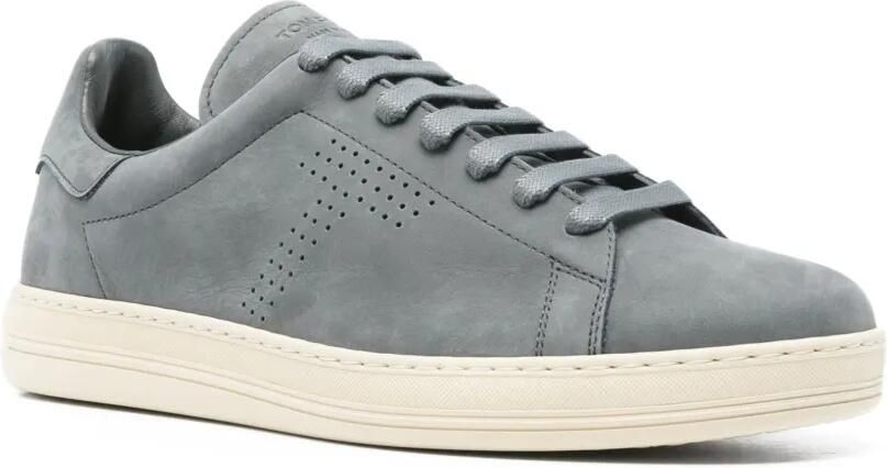 TOM FORD Geperforeerde sneakers Blauw - Foto 2