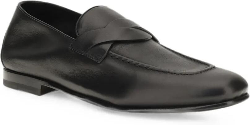 TOM FORD Gigi leren loafers met gekruiste bandjes Zwart - Foto 2
