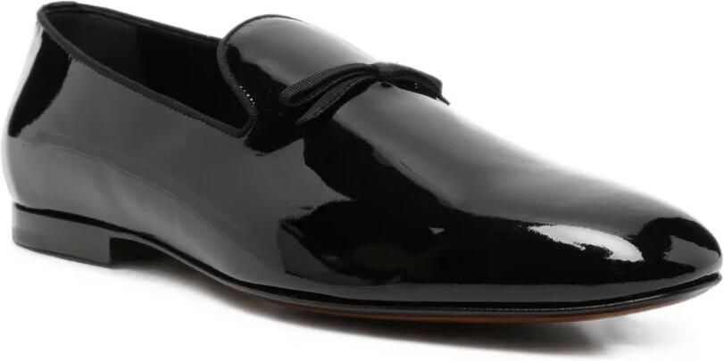 TOM FORD Lakleren loafers met strikdetail Zwart - Foto 2