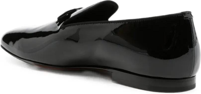 TOM FORD Lakleren loafers met strikdetail Zwart - Foto 3