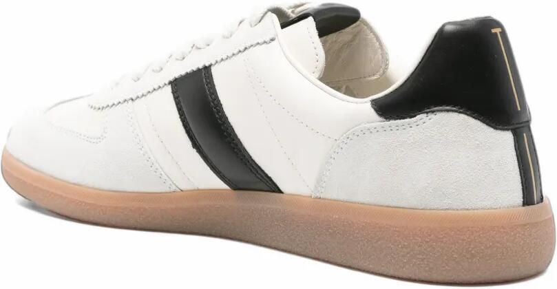 TOM FORD leather suede-panel sneakers Wit - Foto 2