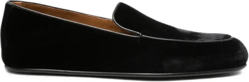 TOM FORD Leo fluwelen loafers met bies Zwart
