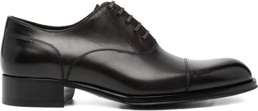 TOM FORD Leren Oxford schoenen Bruin