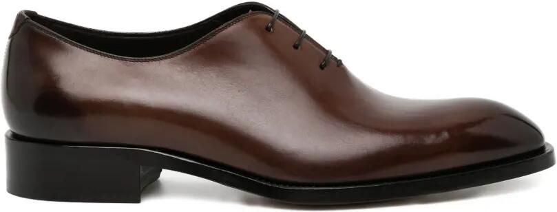 TOM FORD Leren Oxford schoenen Bruin