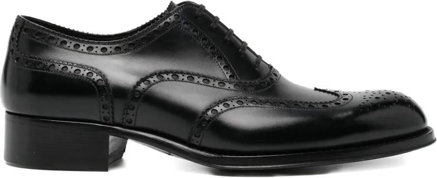 TOM FORD Leren Oxford schoenen Zwart