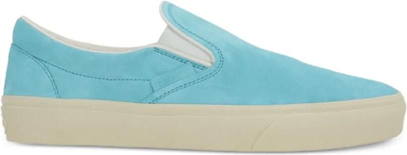 TOM FORD Leren sneakers Blauw