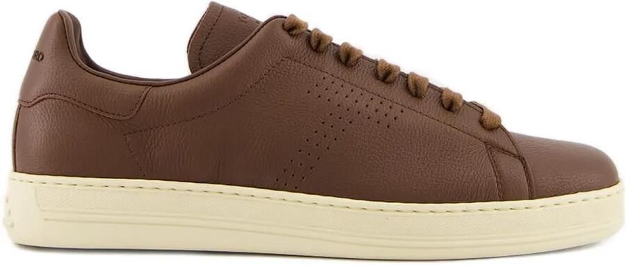 TOM FORD Leren sneakers Bruin