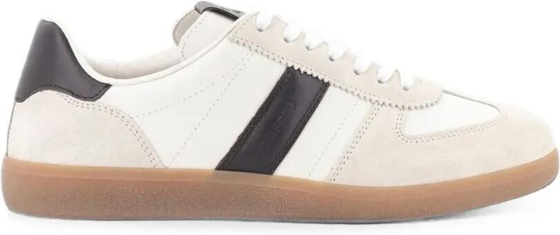 TOM FORD Leren sneakers met vlakken Wit
