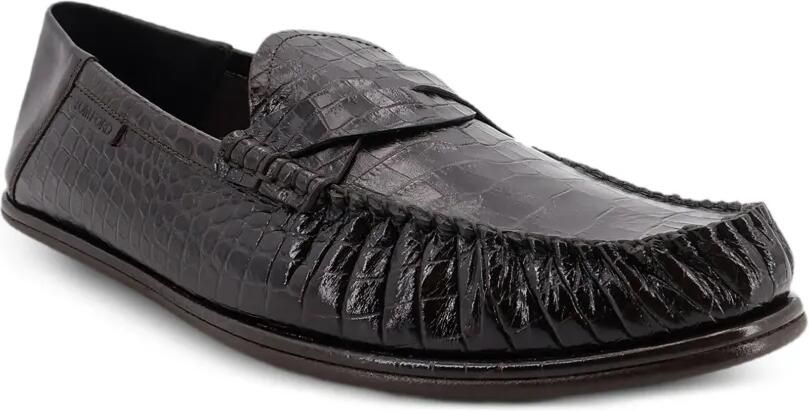TOM FORD Sebastian loafers met alligator-print Bruin - Foto 2