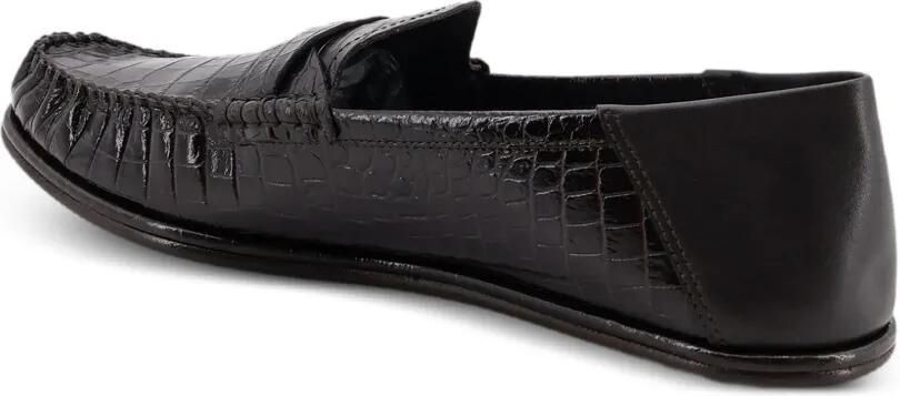 TOM FORD Sebastian loafers met alligator-print Bruin - Foto 3