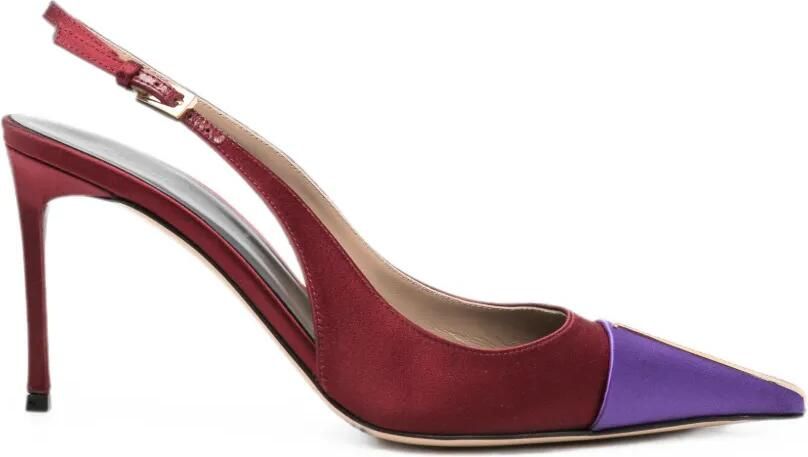 TOM FORD Mara slingback pumps met colourblocking Rood