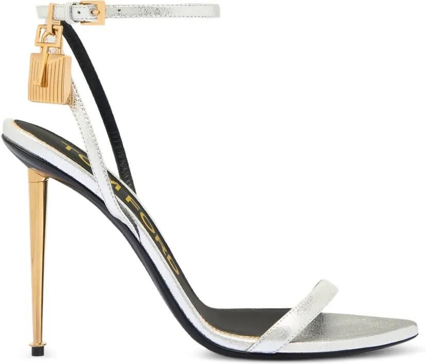 TOM FORD Metallic sandalen Zilver