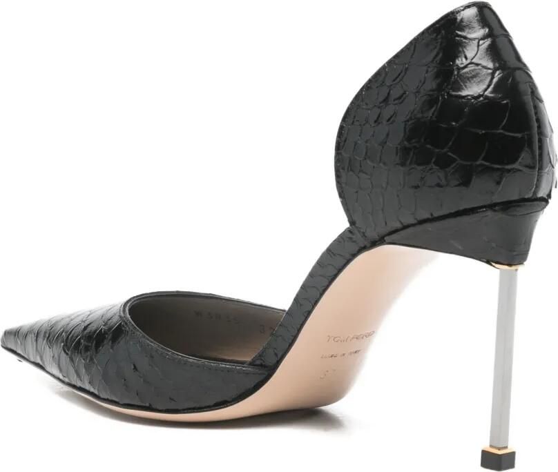 TOM FORD Spire D'Orsay semi-glanzende pumps met print Zwart - Foto 2
