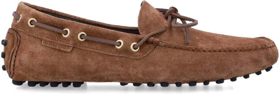 TOM FORD Rod suède loafers Bruin