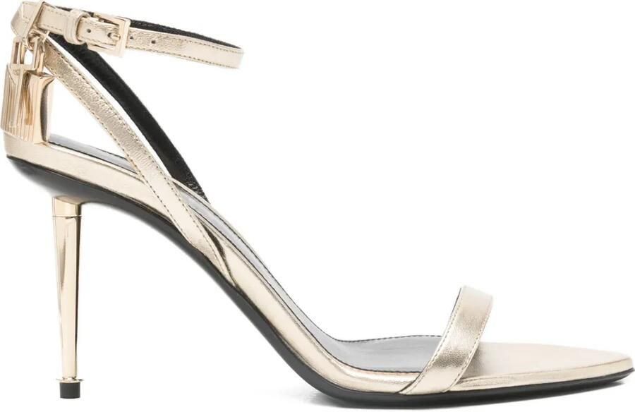 TOM FORD Sandalen met enkelbandje en hangslot Goud