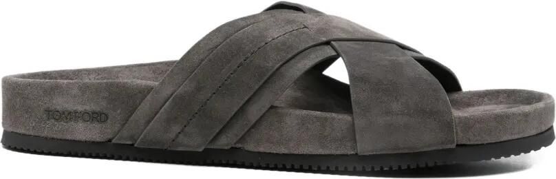 TOM FORD Sandalen met gekruiste bandjes Grijs