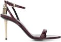 TOM FORD Sandalen met hangslot en enkelbandje Rood - Rood
