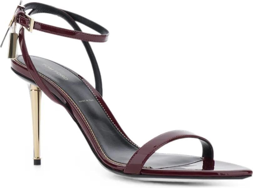 TOM FORD Sandalen met hangslot en enkelbandje Rood - Foto 4