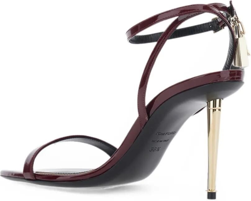 TOM FORD Sandalen met hangslot en enkelbandje Rood - Foto 3