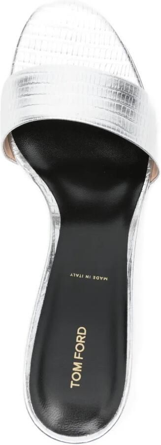 TOM FORD Sandalen met metallic afwerking Zilver - Foto 2