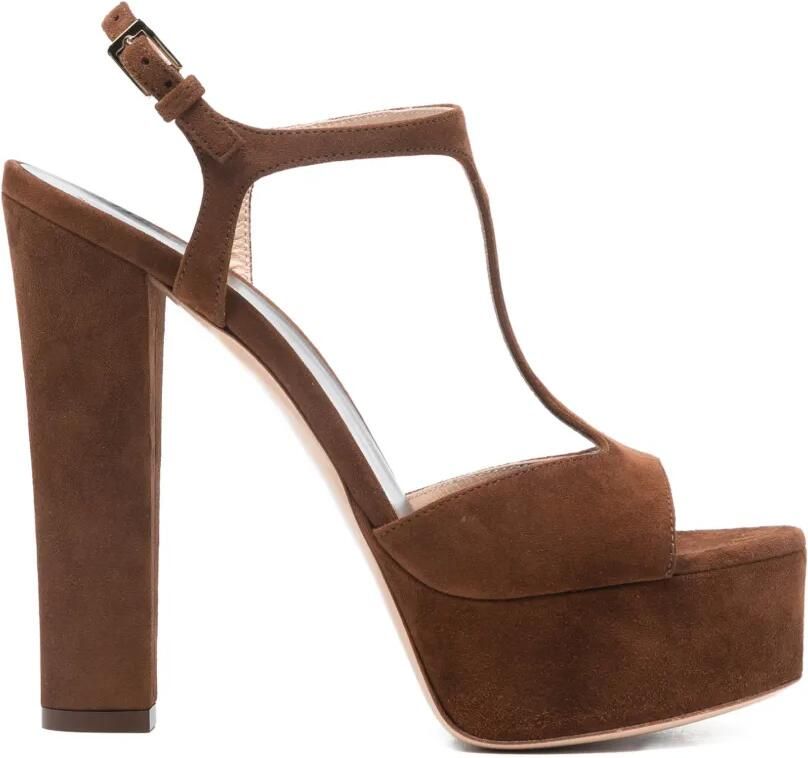 TOM FORD Sandalen met plateauzool Bruin
