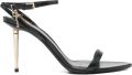 TOM FORD Sandalen met puntige neus en hangslot Zwart - Zwart