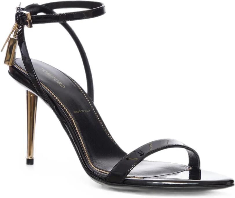 TOM FORD Sandalen met stiletto-hak en hangslot Zwart - Foto 3