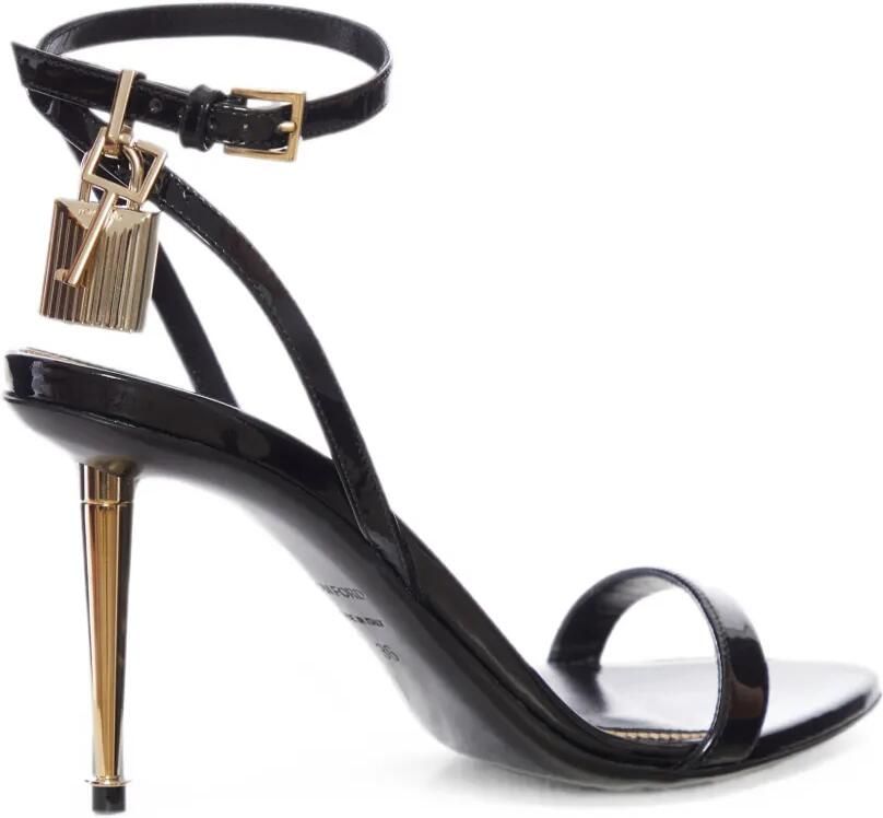 TOM FORD Sandalen met stiletto-hak en hangslot Zwart - Foto 2