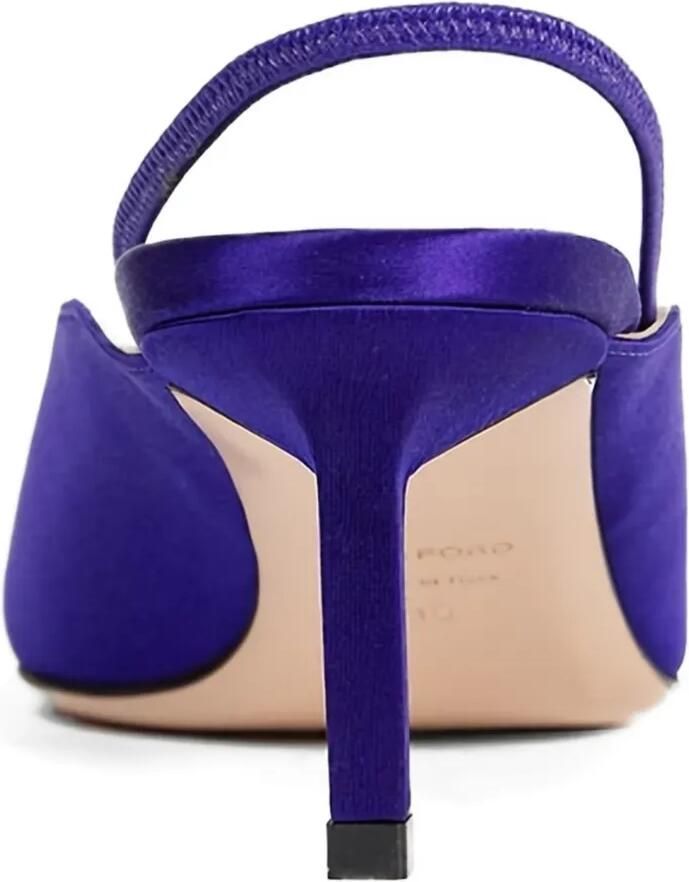 TOM FORD Satijnen slingback pumps Paars