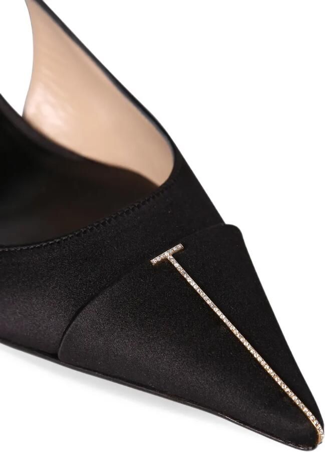 TOM FORD satin and crystal Thea slingback pumps Zwart - Foto 2