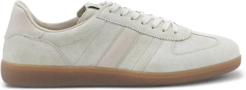 TOM FORD Sneakers met leren vlakken en logo-reliëf Wit